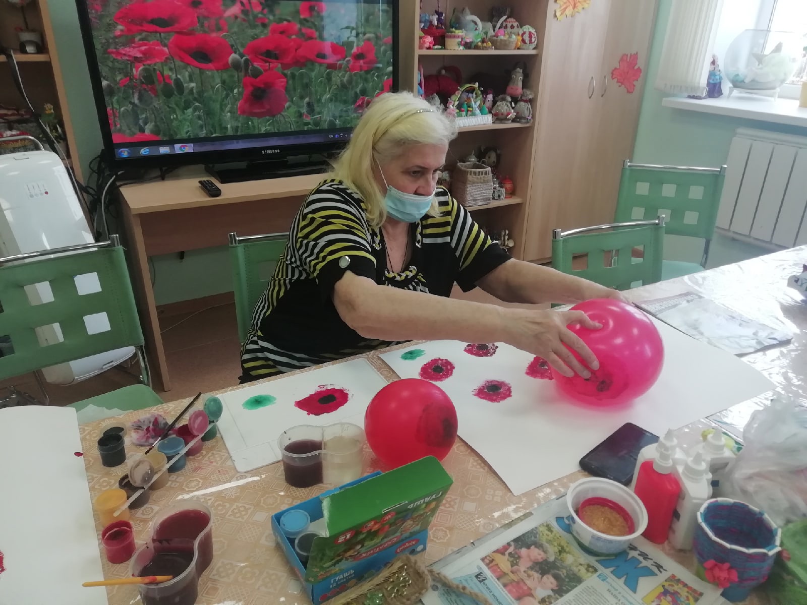 Рисование воздушными шарами